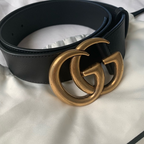 Gucci wide leather womens belt